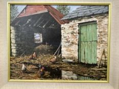 20th cent. A. McNally oil on board 