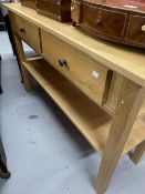 20th cent. Faux oak sideboard.