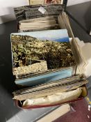 Postcards: Early to mid 20th cent. cards, post-WWI, French and Belgian including war ruins.