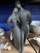 20th cent. Ceramics: Royal Doulton Black Parian 