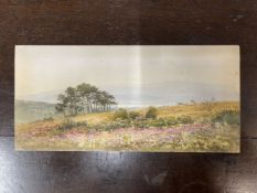 19th cent. English School. Watercolour on board. Inscribed to verso Woodbury Common by John Varley.