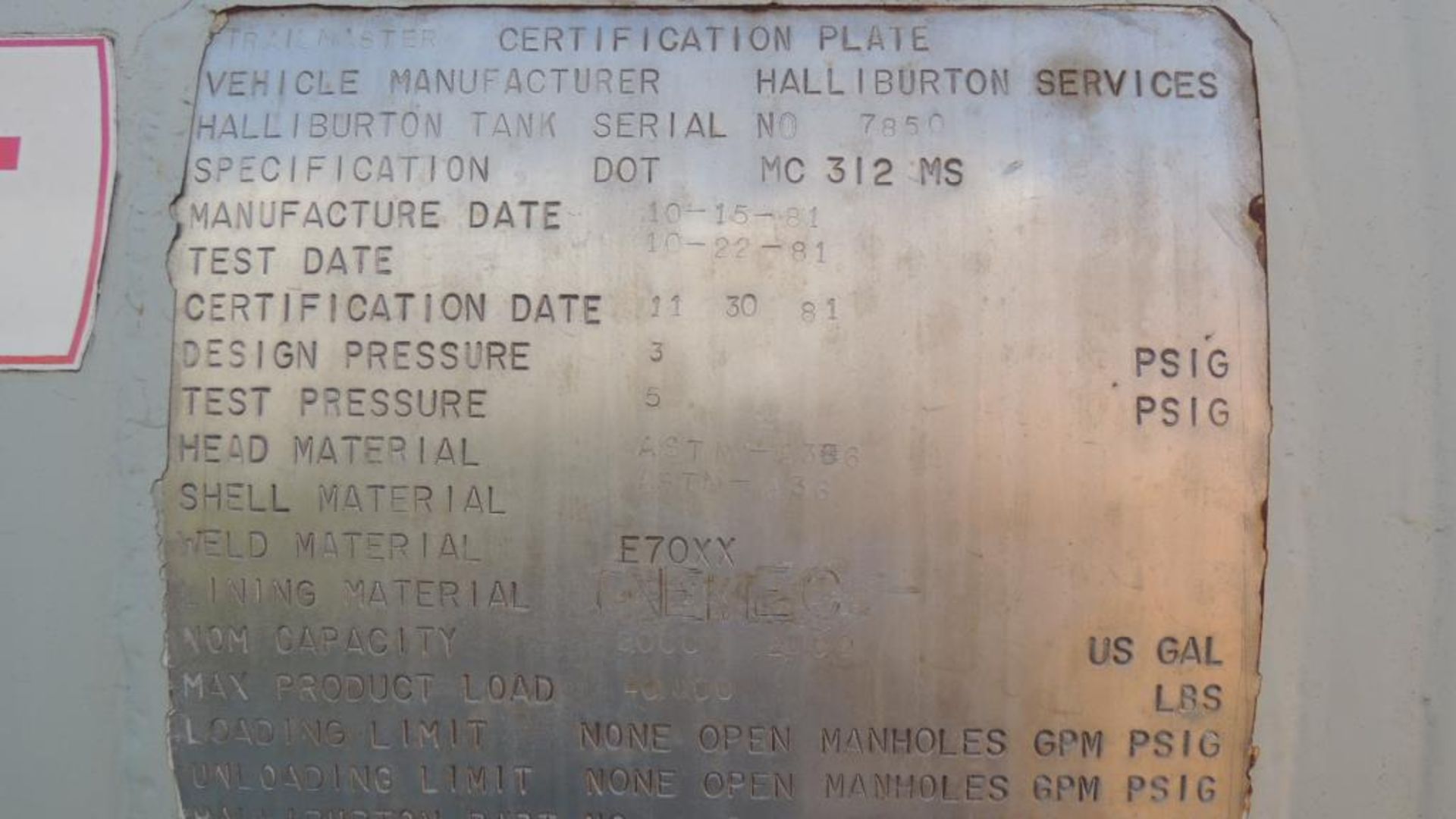 Halliburton Tanker - Image 10 of 10