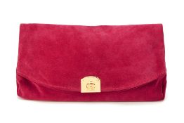 A SERGIO ROSSI SUEDE CLUTCH