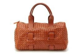 A BOTTEGA VENETA COGNAC WOVEN BAG