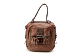 A HOGAN BROWN LEATHER BAG