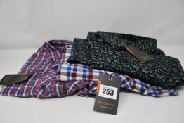 One men's as new Ben Sherman House Checked Long Sleeved shirt size M. One men's as new Ben Sherman