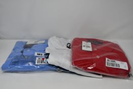 One as new Ellesse Men's Pesaro Polo size XL (some marks on the neck). One as new Ralph Lauren red