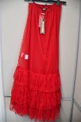 Two as new Amandine Red Lagenlook Petticoat size unknown (6011).