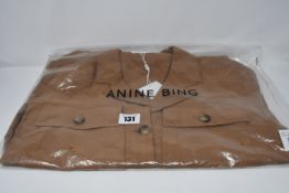 One as new Anine Bing Kaiden Belted Utility Dress In Brown size XS (A-02-1009-250).