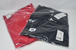 One as new Romper Jack Black romper size L. One as new Clique red polo shirt size XL. One as new