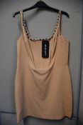 One as new David Koma Crystal Strap Crepe Mini Dress size 10.