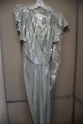 One as new David's bridal mint long dress size 8.