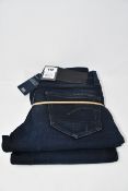 One as new G Raw High women skinny jeans (Colour: Dark aged. Size 27/30. Model: 3301. Some marks