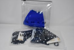 One as new Shan Balnea Osaka Bikini bottom size UK 12. One as new Luxsea Black Polka Dot Bikini