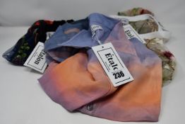 One as new Etalon by Steve Canar Sapphire Floral Illusion navy Tank size L. One as new Etalon by