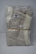 Two as new 'We The People' beige denim vest with fur size XS.