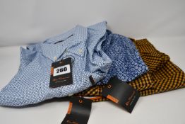 Two men's as new Ben Sherman Short Sleeve Gingham shirt size L. One men's as new Ben Sherman navy