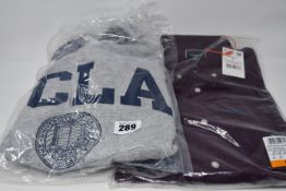 One as new UCLA crewneck grey oxford sweatshirt size S. One men's as new Superdry Burgundy Uni