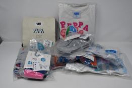 One as new Zara Join Life printed footed leggings with swan and plain prints size 4/5 yrs (pack of