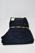 One as new G Raw slim jeans (Colour: dark aged. Size 30/30. Model: 3301. Security tag attached). One