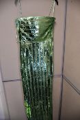 One women's as new Galvan London Green Stargaze Bandeau Dress size 42 (120SEDR002404JD).