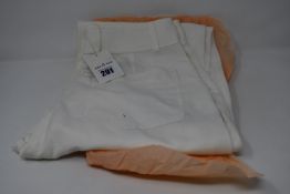 One women's as new EsseOEssse ivory trousers size 38 (Requires washing).