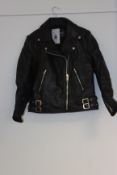 One women's as new Biker's Paradise Elite Patrol Classic leather jacket size 10 (BP117).