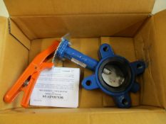 A Wolseley Jet Range 624.5 lug type butterfly valve (K86308).
