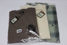 An as new Filson Smokey Bear long sleeve T-shirt (XS - RRP $50), Filson Twin Lakes sport shirt (XS -