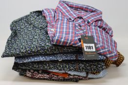 Fourteen men's as new Ben Sherman House shirts in various styles, colours and sizes.