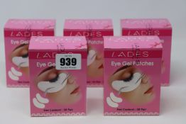 Twenty five as new Lades Eye Gel Patches (50 per pack).