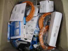 A large quantity of as new construction tools and related items to include: wastepipe cleaner, steel