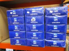 Thirty boxed as new UFI Air Filters 3053200 (Audi, Seat, Skoda, Volkswagen).