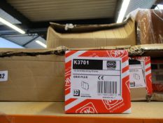Ten boxes of ten as new MK K3701 1 gang Grid Mounting Frames.