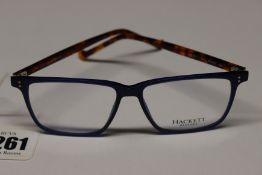 A pair of as new Hackett Bespoke HEB181 glasses frames.