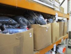 Five boxes of miscellaneous items to include pond netting, toiletries, stationery and greetings