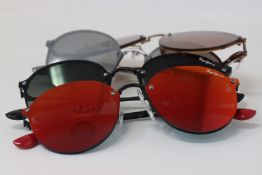 Four pairs of as new Pepe Jeans Patty sunglasses (No cases).