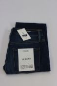 A pair of as new Frame Le Beau jeans in Burnside (Size 25).