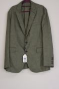 An as new Hackett London silk/wool blend jacket in green (44R - RRP £249).