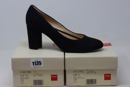 Two pairs of as new Hogl shoes (UK 5, 7.5).