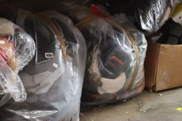 A quantity of clothing and related items.