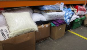 A large quantity of mainly as new soft home furnishings and related items to include curtains and