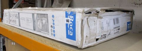 A boxed Roca Duplo WC Toilet Frame With Concealed Cistern.