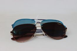 Two pairs of as new Pepe Jeans Milo sunglasses (No cases).