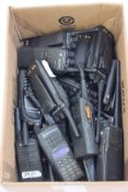 A quantity of pre-owned miscellaneous portable two-way radios and related items to include