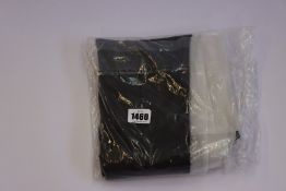 A pair of as new Oui black vegan leather trousers (Size 34 - RRP £120).