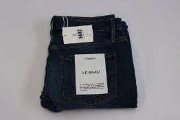 A pair of as new Frame Le Beau jeans in Burnside (Size 28).