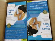 Six boxed as new Your Sandman Cooling Gel Pillows.