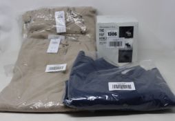 As new Abercrombie & Fitch clothing; The A&F Henley 3-pack of T-shirts (XL), navy shirt (L),