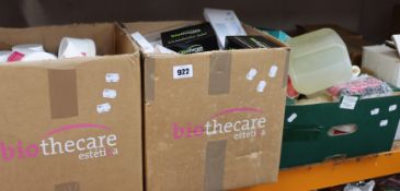 A quantity of Biothecare products to include creams, gels and solutions.